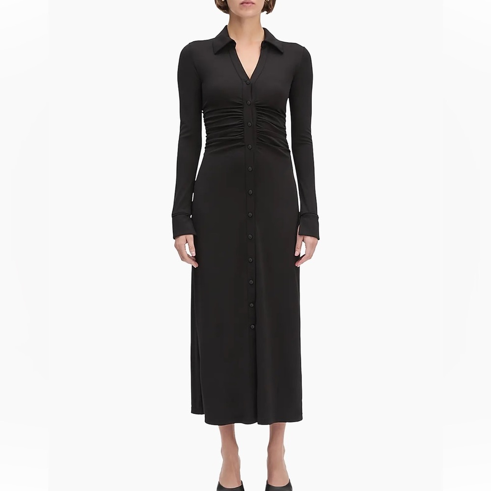 Favorite Daughter Naomi Ruched Long Sleeve Maxi Dress
